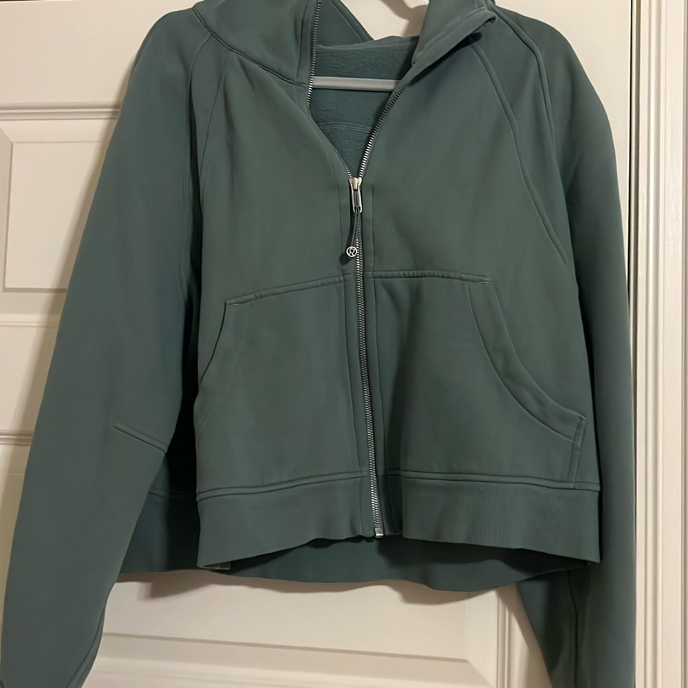 Lululemon Full Zip Scuba Hoodie in Tidewater Teal